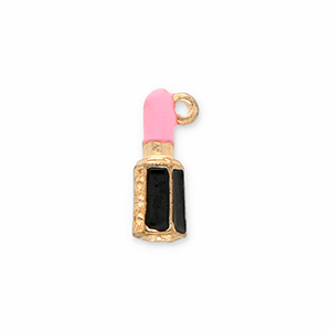 Ciondoli di metallo rossetto oro-nero-rosa
