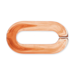 Catena in acrilico 20mm maglie sciolte arancione