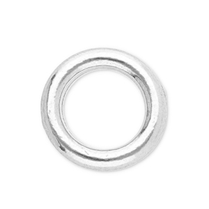 Componenti in acciaio inossidabile anellino chiuso 5mm argento