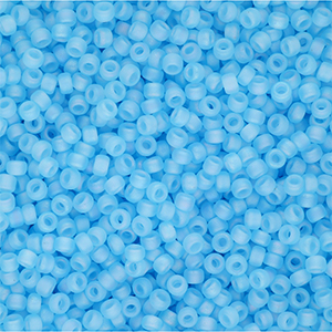 Rocailles Miyuki 11/0 Matted Lt. Blue AB 11-0148FR