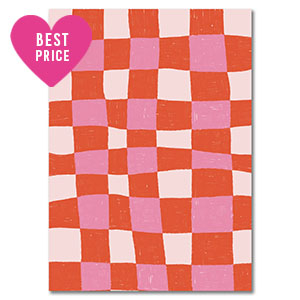 BY31&reg; Espositori bigiotteria in cartoncino cubi rosso-rosa chiaro-bianco
