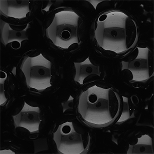 DQ Perline in acrilico 16 mm lucido Black
