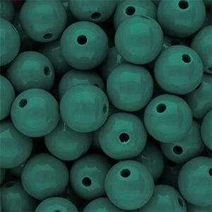 DQ Perline in acrilico 14 mm lucido Mediterranea green 19-4517 TCX