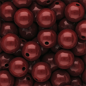 DQ Perline in acrilico 14 mm lucido Salsa red 18-1657 TCX