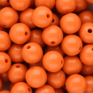 DQ Perline in acrilico 14 mm lucido Orange peel 16-1359 TCX