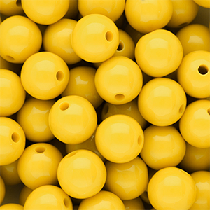 DQ Perline in acrilico 12 mm lucido Vibrant yellow 13-0858 TCX