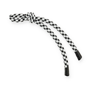 Portachiavi paracord nero-bianco