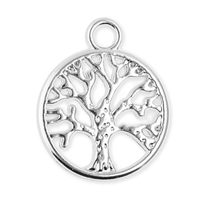 Ciondoli di metallo albero della vita argento