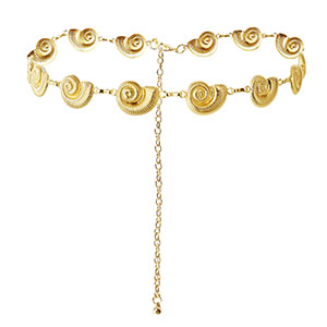 Catena per i fianchi conchiglie oro