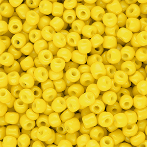 Perline di vetro rocailles 6/0 (4mm) giallo