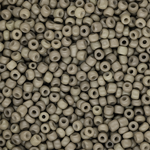 Perline di vetro rocailles 8/0 (3mm) kaki