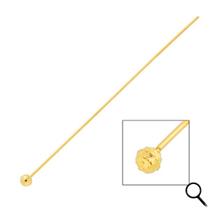 BY31&reg; Componenti in acciaio inossidabile chiodini a testa pallina 70mm oro
