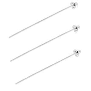 BY31&reg; Componenti in acciaio inossidabile chiodini a testa palline 35mm argento
