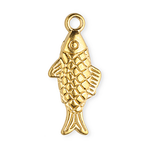 Ciondoli in acciaio inossidabile pesce oro