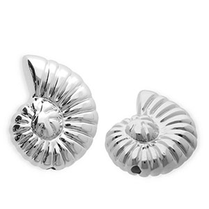 Perline in acrilico conchiglia argento