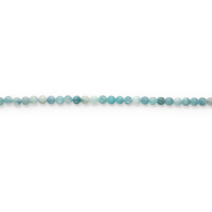 Perlina in pietra dura semipreziosa 8 mm tonda opaca blu otanio chiaro