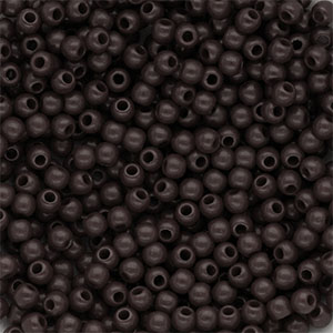 DQ Perline in acrilico 4 mm lucido marrone cioccolato scuro
