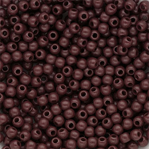 DQ Perline in acrilico 4 mm lucido marrone scuro