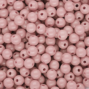 DQ Perline in acrilico 6 mm lucido rosa vintage