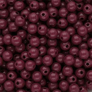 DQ Perline in acrilico 6 mm lucido rosso magono