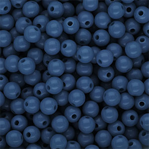 DQ Perline in acrilico 6 mm lucido blu ottanio