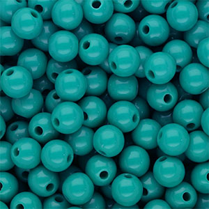 DQ Perline in acrilico 8 mm lucido turchese
