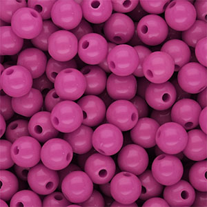 DQ Perline in acrilico 8 mm lucido Magenta