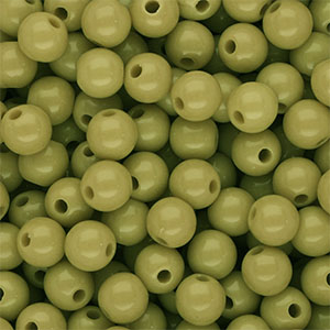 DQ Perline in acrilico 8 mm lucido verde oliva
