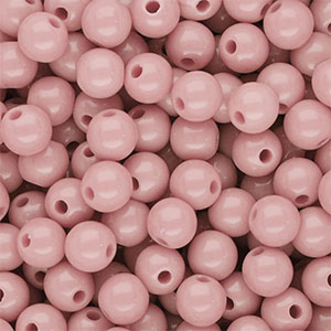 DQ Perline in acrilico 8 mm lucido rosa vintage