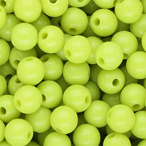 DQ Perline in acrilico 10 mm lucido verde lime