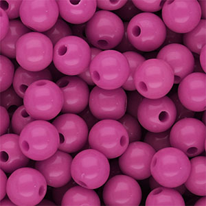 DQ Perline in acrilico 10 mm lucido Magenta