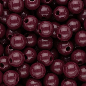 DQ Perline in acrilico 10 mm lucido rosso magono
