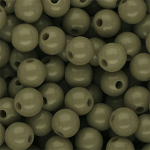 DQ Perline in acrilico 10 mm lucido verde militare