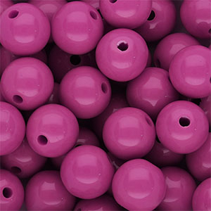 DQ Perline in acrilico 12 mm lucido Magenta