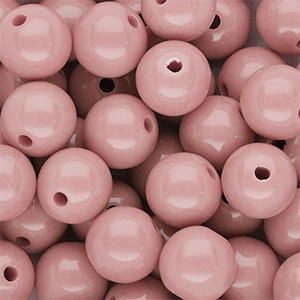 DQ Perline in acrilico 12 mm lucido rosa vintage