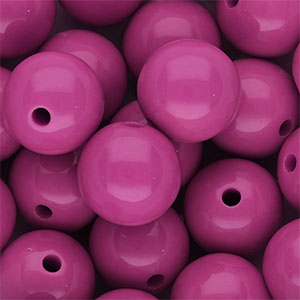 DQ Perline in acrilico 16 mm lucido Magenta