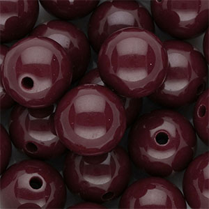 DQ Perline in acrilico 16 mm lucido rosso magono