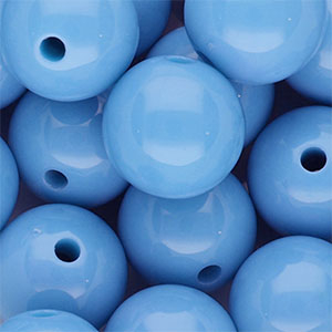 DQ Perline in acrilico 18 mm lucido blu