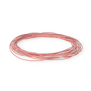 Pelle 1mm tubolare rosa chiaro