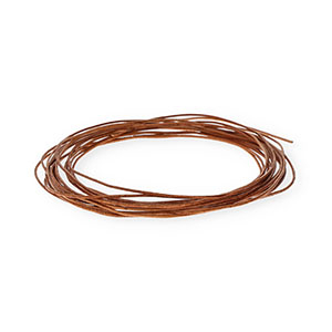 Pelle 1mm tubolare marrone