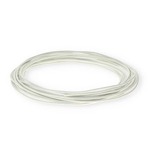 Pelle 1,5mm tubolare bianco