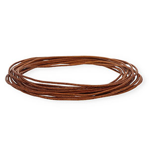 Pelle 1,5mm tubolare marrone