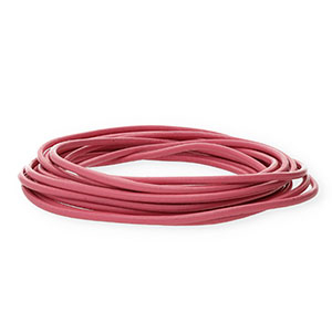 Pelle 3mm tubolare rosa