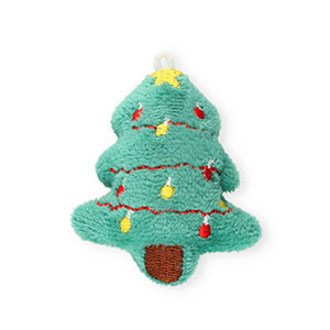 Ciondoli accattivanti albero di Natale verde-rosso-giallo-marrone