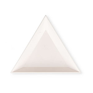 Vassoio Magico per Perline BeadSmith Crystal FX triangolare bianco
