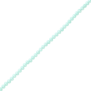 Perline sfaccettate 6x4mm rondella blu otanio chiaro