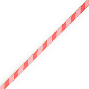 BY31&reg; Nastro con testo bastone di zucchero rosso-rosa chiaro-oro