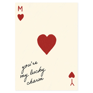 BY31&reg; Espositori bigiotteria in cartoncino "You're my lucky star" beige-rosso borgogna-nero