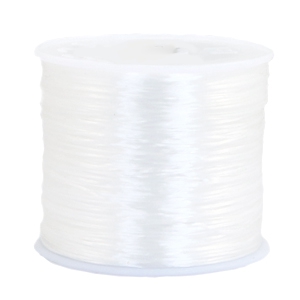 Filo elastico 0.8mm  trasparente bianco