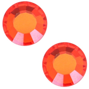 Swarovski Elements SS30 a fondo piatto (6,4 mm) Hyacinth orange
